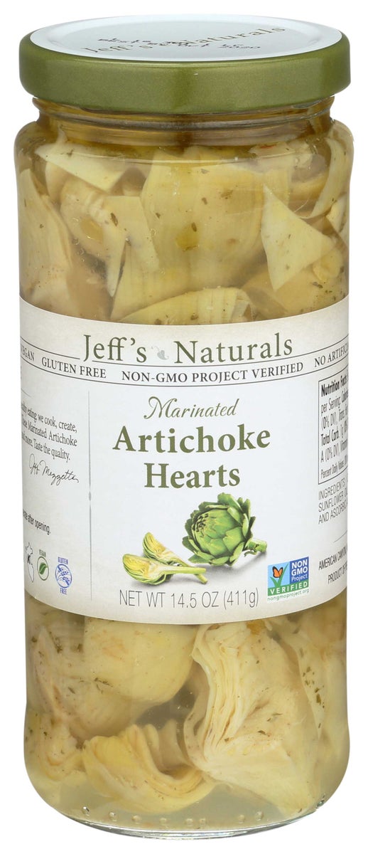 JEFF'S 14.5OZ ARTICHOKE HEARTS MARINATED
