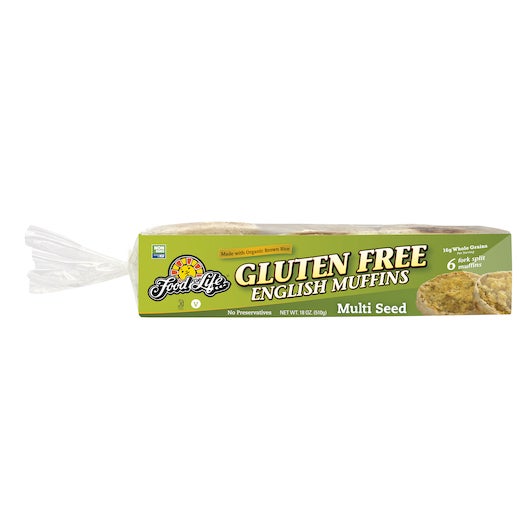FOOD FOR LIFE 18oz WHEAT & GLUTEN-FREE RICE ENGLISH MUFFIN