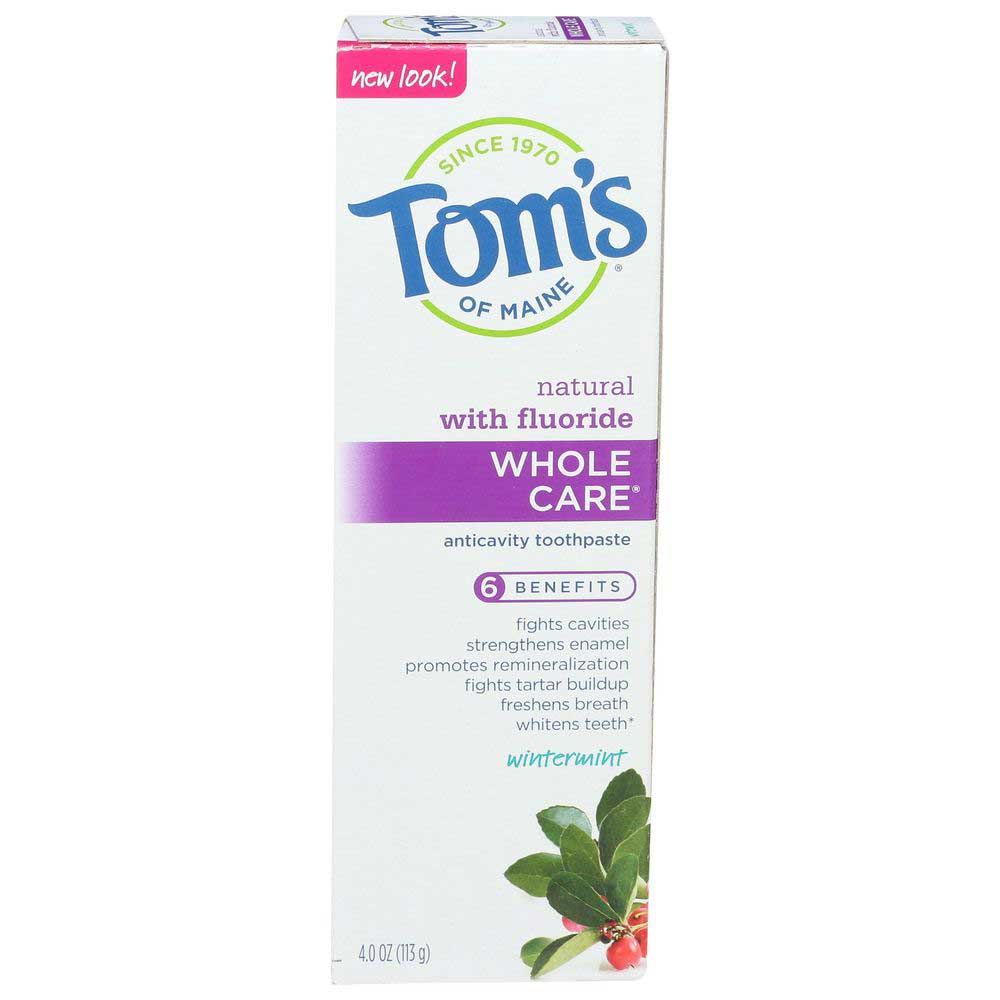 TOM'S 4oz TOOTHPASTE WHOLE CARE WINTERMINT