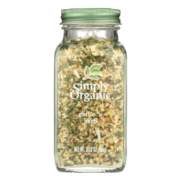 SIMPLY ORGANIC 3.10oz GARLIC`N HERB SEASONING 
