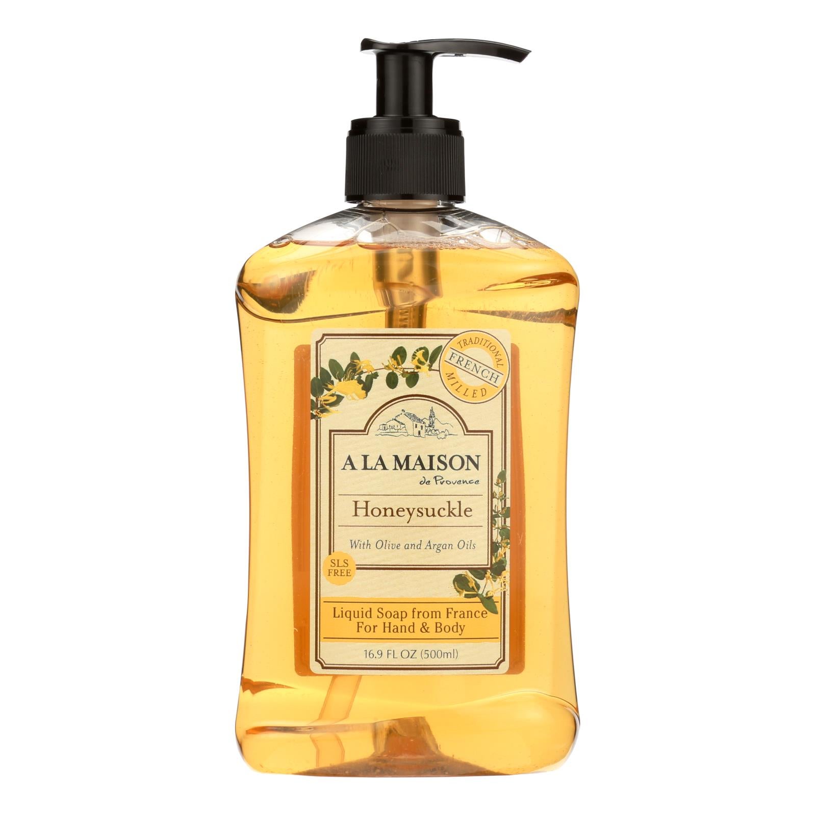 A LA MAISON 16.9oz LIQUID SOAP HONEYSUCKLE