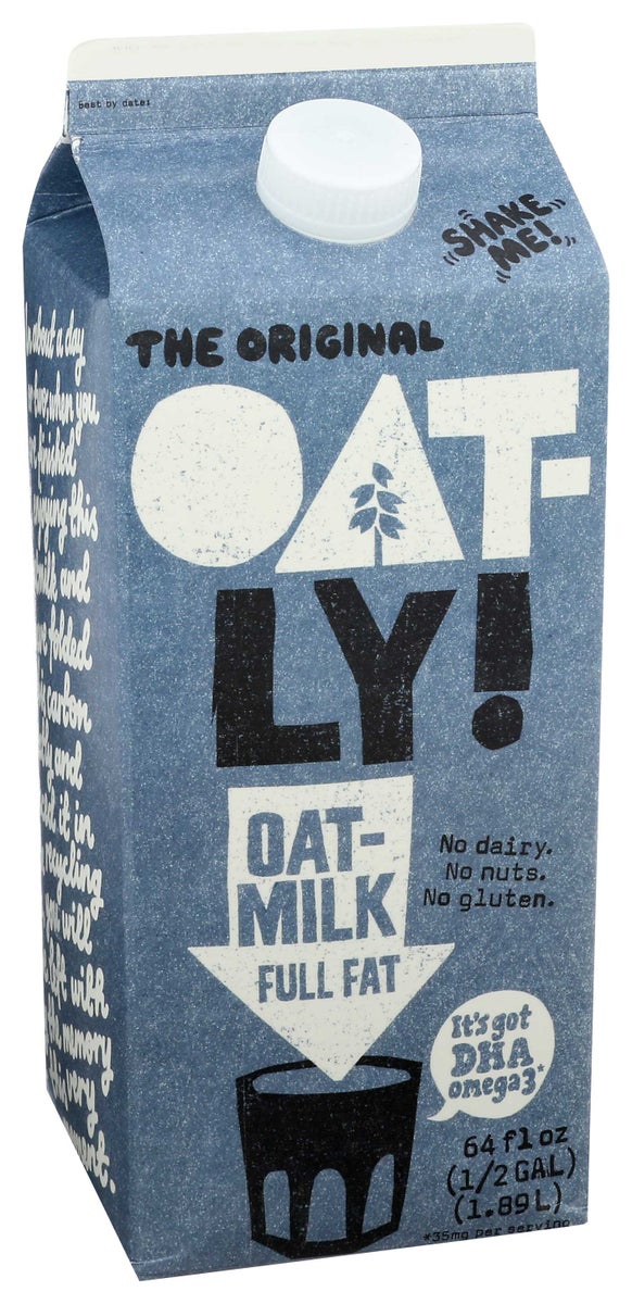 OATLY 64FLOZ 100% VEGAN OAT MILK, FULL FAT