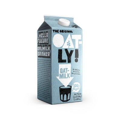 OATLY 64FLOZ 100% VEGAN, OAT MILK, ORIGINAL