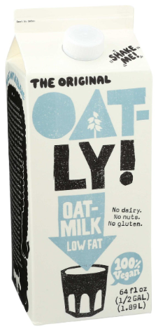 OATLY 64oz 100% VEGAN OAT MILK, LOW FAT