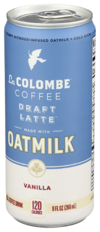 LA COLOMBE 9oz VANILLA OATMILK DRAFT LATTE