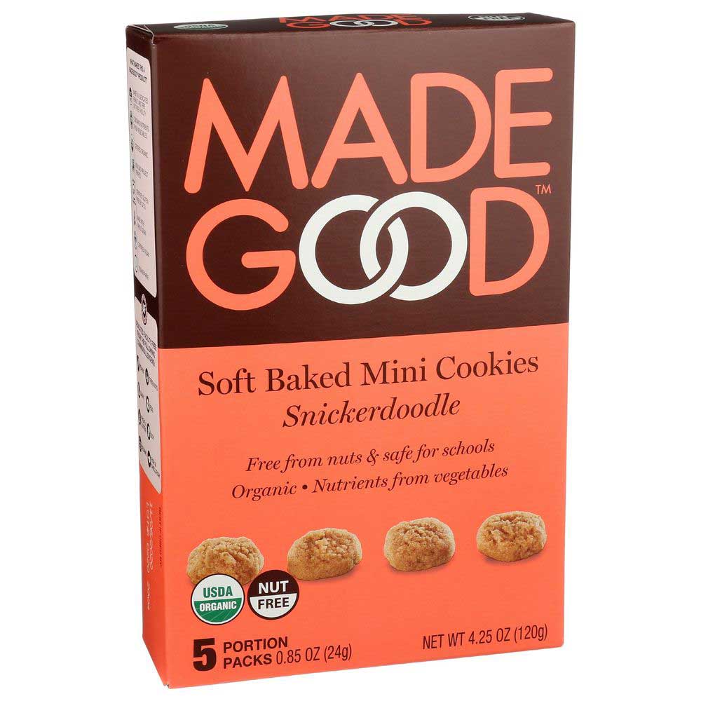 MADEGOOD 4.25oz  ORGANIC SNICKERDOODLE SOFT BAKED MINI COOKIES