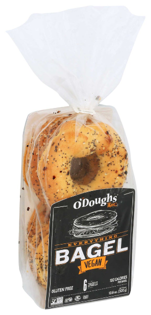O'DOUGH'S 10.6oz BAGEL THINS EVERYTHING VEGAN