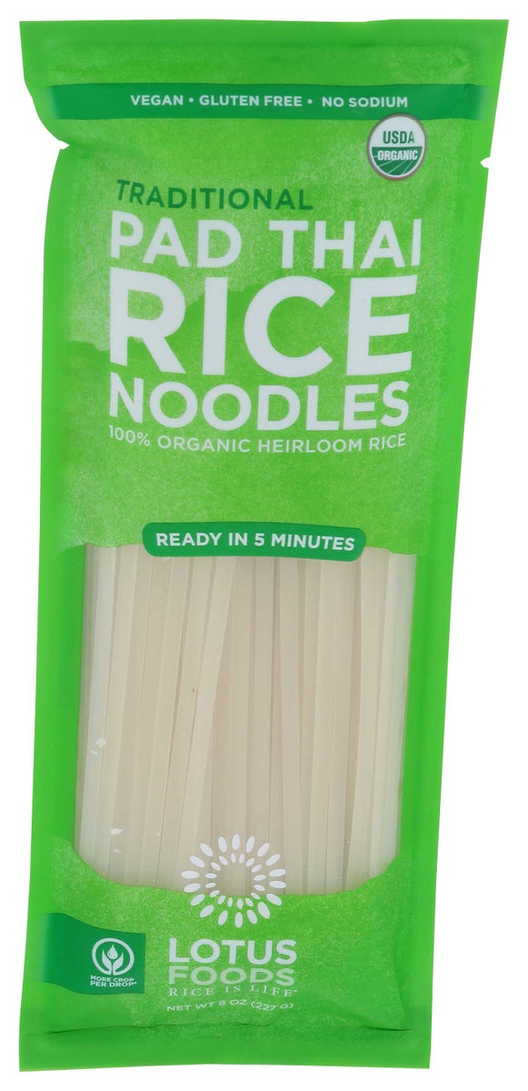 LOTUS FOODS - 8oz NOODLES ORGANIC TRADITIONAL PAD THAI