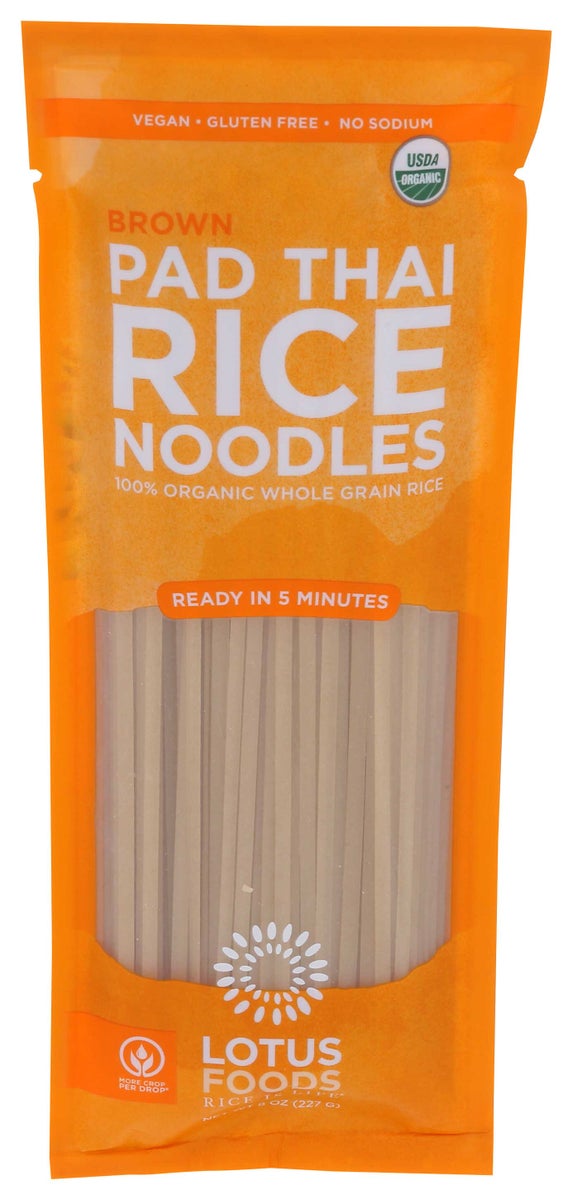 LOTUS FOODS - 8oz NOODLES ORGANIC BROWN RICE PAD THAI