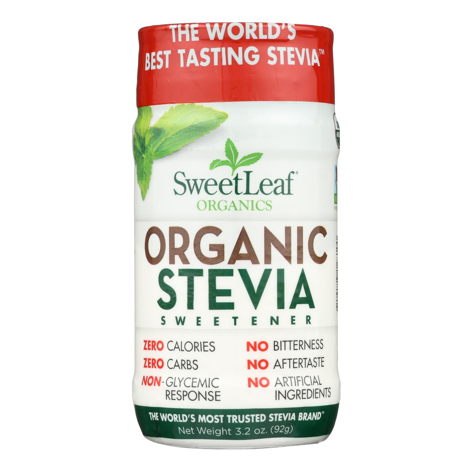 SWEET LEAF 3.2OZ SWEETENER ORGANIC STEVIA 
