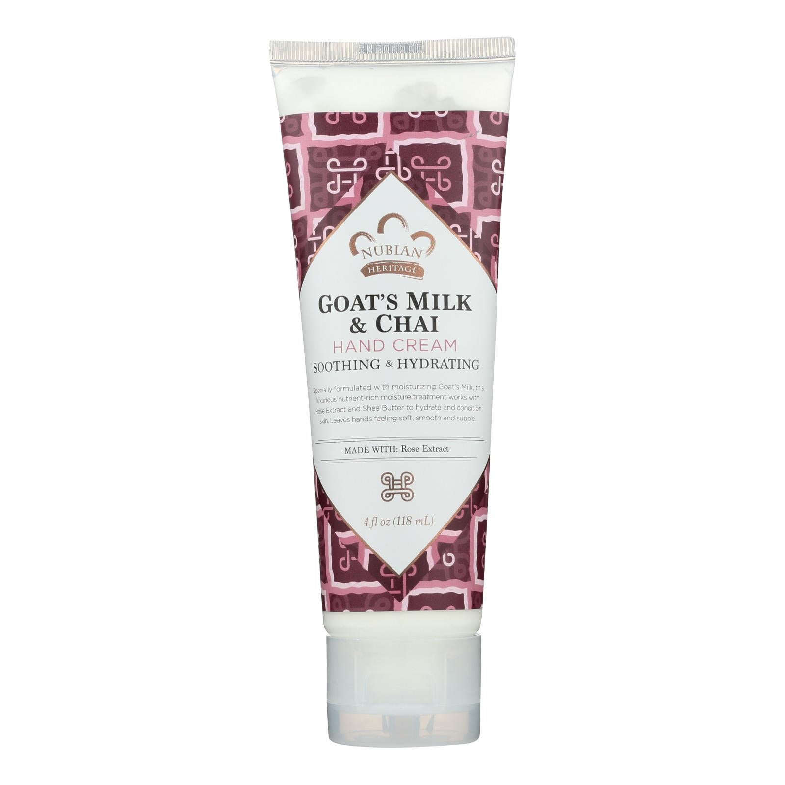 NUBIAN 4OZ HERITAGE GOAT'S MILK & CHAI WITH ROSE EXTRAct