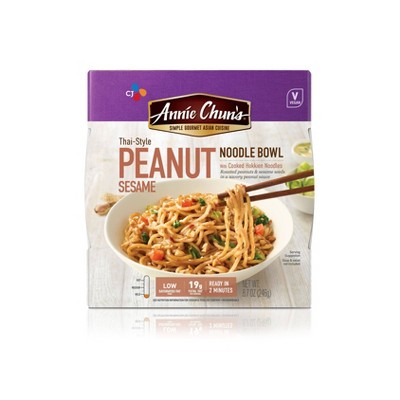 ANNIE CHUN'S 8.7oz  PEANUT SESAME NOODLE BOWL