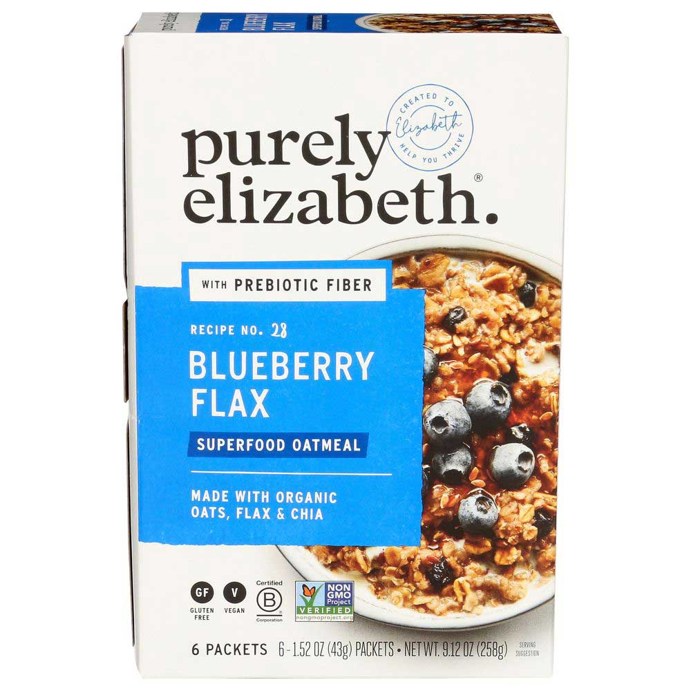 PURELY ELIZABETH 9.12oz BLUEBERRY FLAX OATMEAL