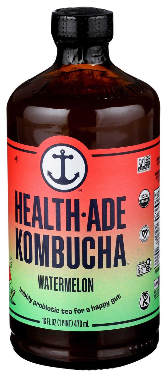 HEALTH AE 16oz ORGANIC WATERMELON KOMBUCHA