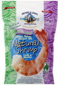 HENRY & LISA'S NATURAL SHRIMP COOKS IN MINUTES