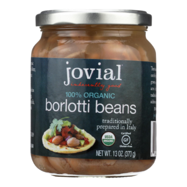 JOVIAL 13oz ORGANIC BORLOTTI BEANS