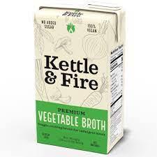 KETTLE & FIRE 32oz VEGETABLE BROTH