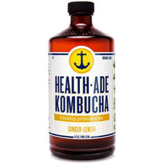 HEALTH ADE 16oz ORGANIC GINGER LEMON KOMBUCHA