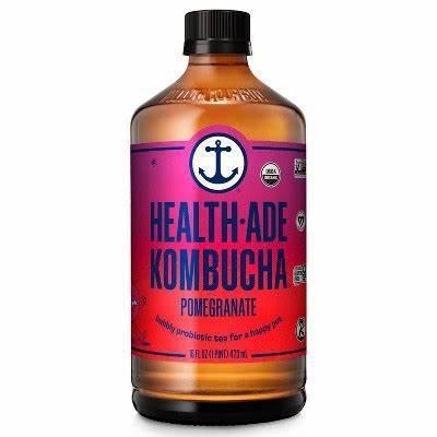 HEALTH ADE 16oz ORGANIC POMEGRANATE KOMBUCHA