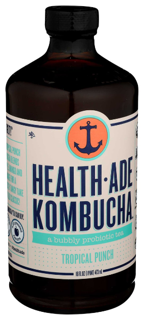 HEALTH ADE 16floz KOMBUCHA TROPICAL PINEAPPLE PUNCH