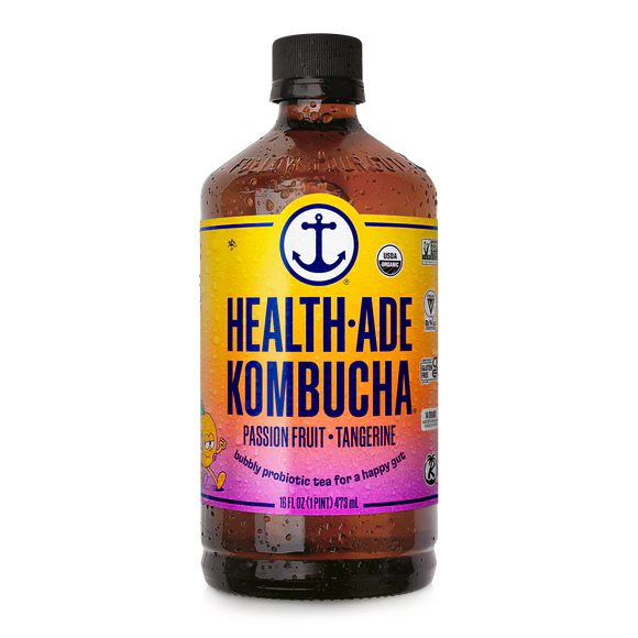 HEALTH ADE 16oz ORGANIC PASSION FRUIT TANGERINE KOMBUCHA