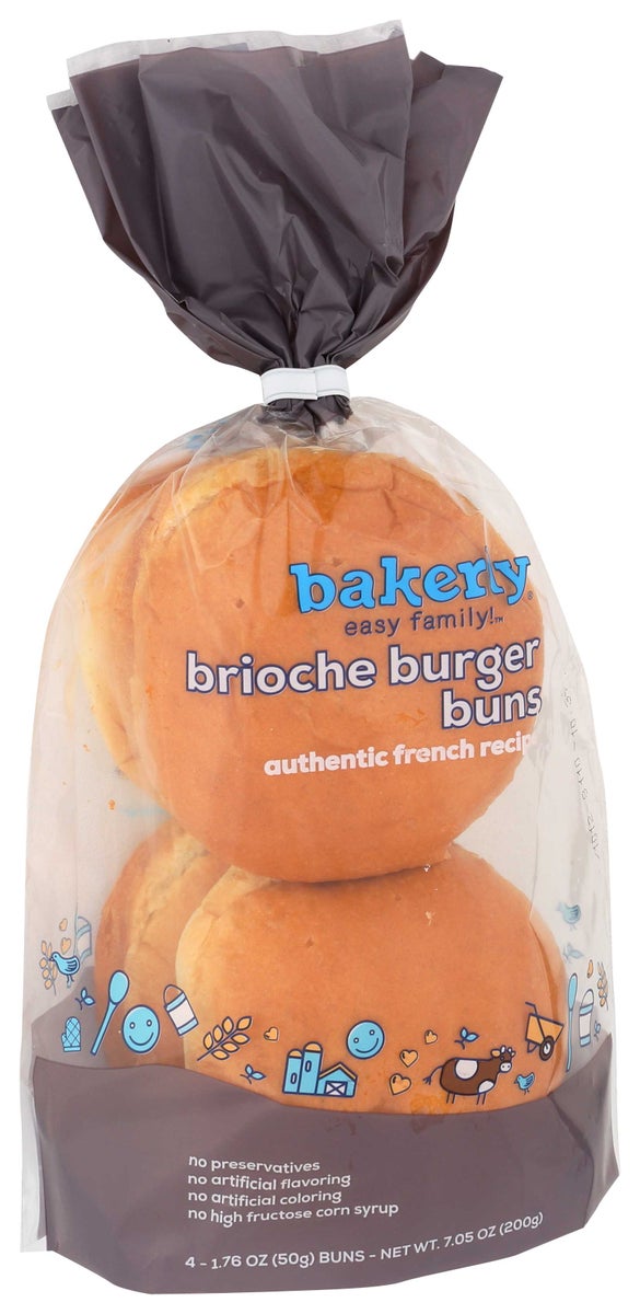 BAKERLY 7.05OZ BRIOCHE BURGER BUN