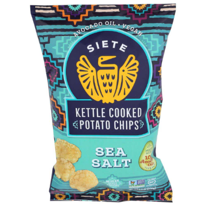 SIETE 5.5oz POTATO CHIPS SEA SALT