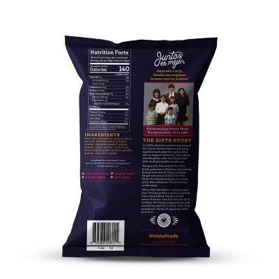 SIETE 5.5oz POTATO CHIPS CHIPOTLE BBQ