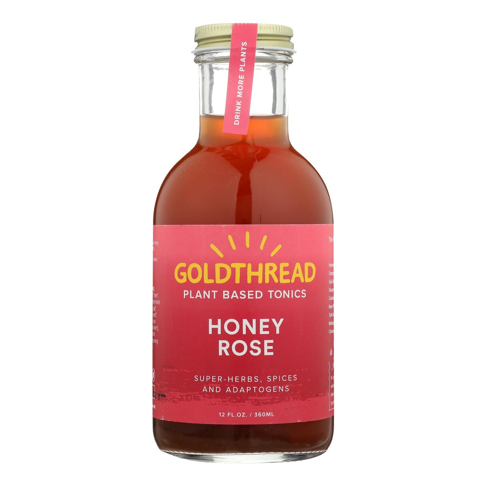 GOLD THREAD 12oz HONEY ROSE HERBAL TONIC