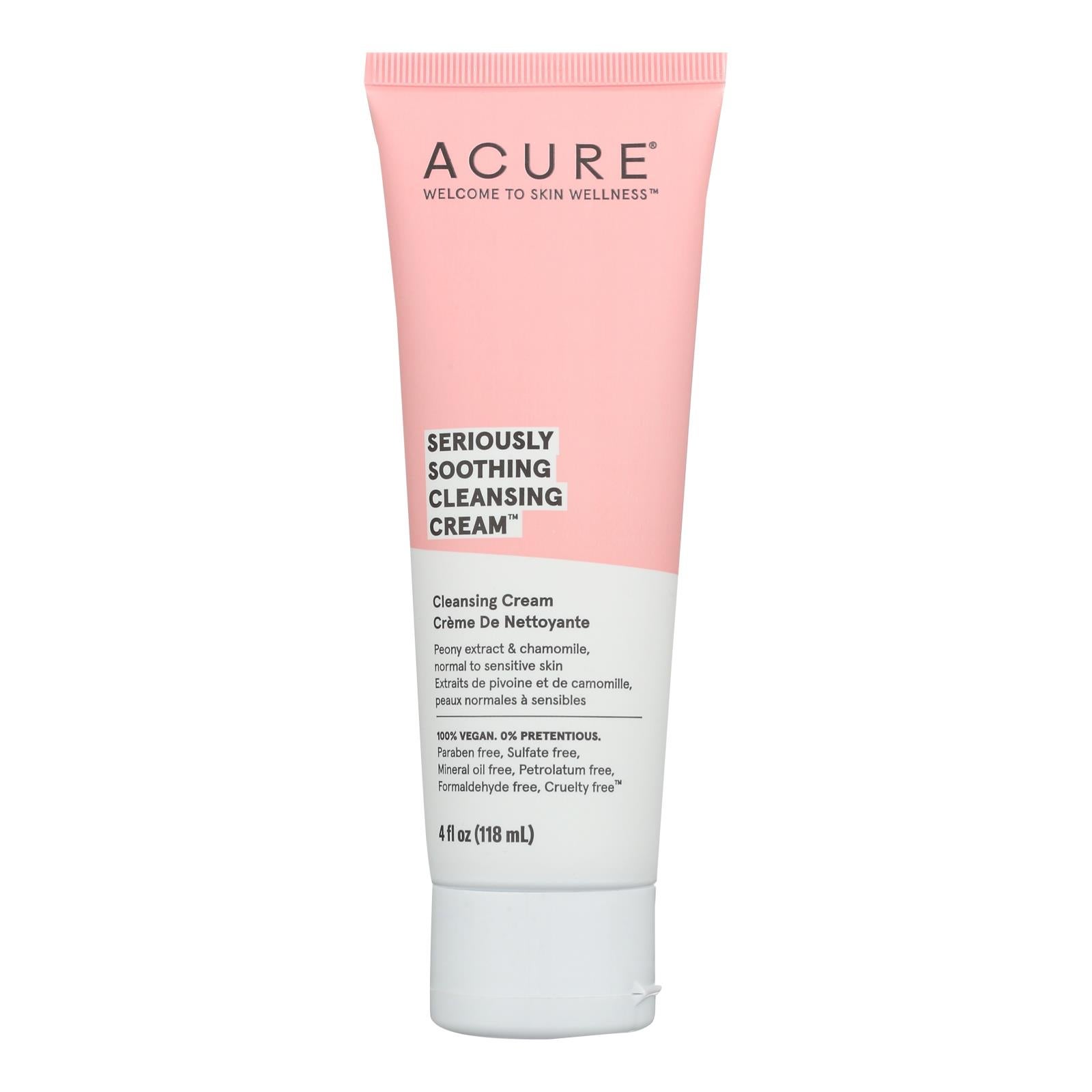 ACURE 4oz SENSITIVE FACIAL CLEANSER PEONY EXTRACT