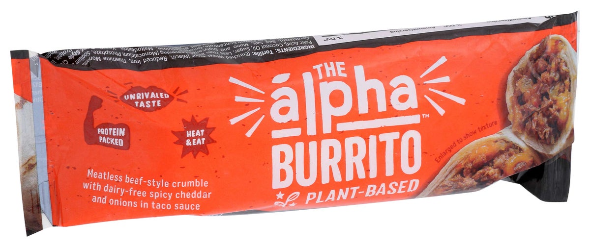 ALPHA FOODS 100 PERCENT PLANT-BASED MEXICALI BURRITO, 5oz