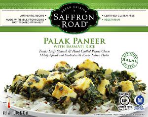 SAFFRON ROAD 10oz ENTREE PALAK PANEER