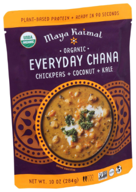 MAYA KAIMAL 10oz ORGANIC EVERYDAY CHANA CHICKPEAS COCONUT & KALE