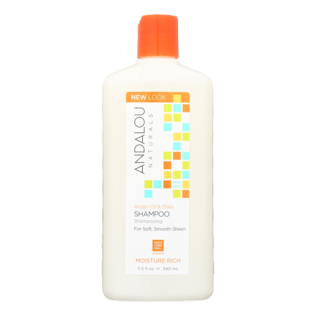 ANDALOU NATURALS 11.5oz MOISTURE RICH SHAMPOO ARGAN AND SWEET ORANGE 