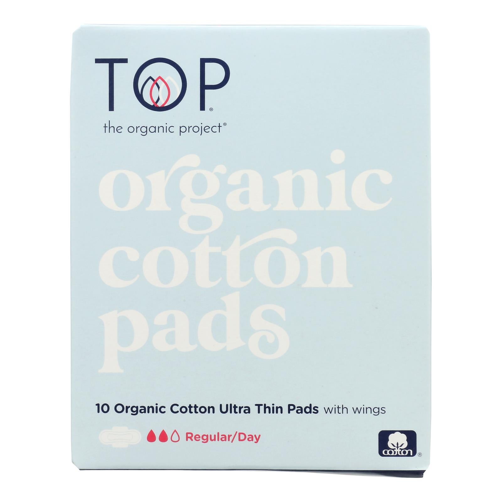 TOP THE ORGANIC PROJEct PADS DAY ULT THN WNGS 1 EACH 1-10 CT