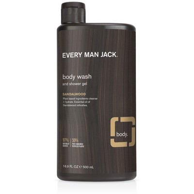 EVERY MAN JACK 16.9oz BODY WASH SANDALWOOD 