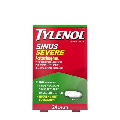 TYLENOL 24ct SINUS SERVERE DAYTIME 
