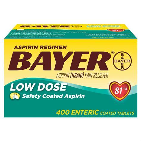BAYER 32 ct LOW DOSE PAIN RELIEF SAFETY COATED ASPIRIN REGIMEN  