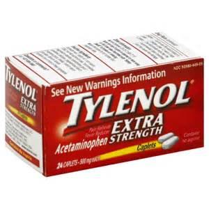 TYLENOL 24ct EXTRA STRENGTH CAPLETS 500 mg 