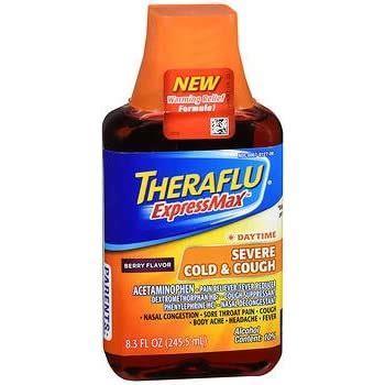 THERAFLU 8.3floz EXPRESSMAX SEVERE COLD & COUGH DAYTIME BERRY FLAVOR