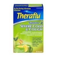 THERAFLU 6ct SEVERE COLD NIGHTTIME 6pk HONEY LEMON 