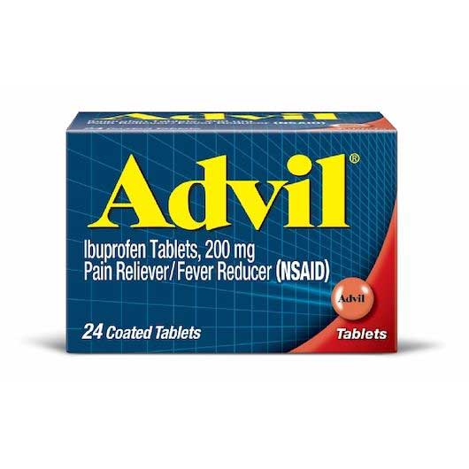 ADVIL 24ct IBUPROFEN 200 mg TABLETS