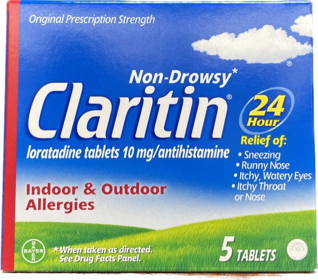 CLARITIN 5ct ALLERGY TABLETS 24HOUR 10MG