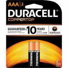 DURACELL AAA2 GUARANTEED 10 YEARS 2PK