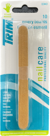 TRIM 1Opk EMERY BOARDS NAIL CARE 