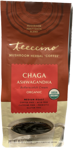 TEECCINO 10oz HERBAL COFFEE MUSHROOM CHAGA ASHWAGANDHA