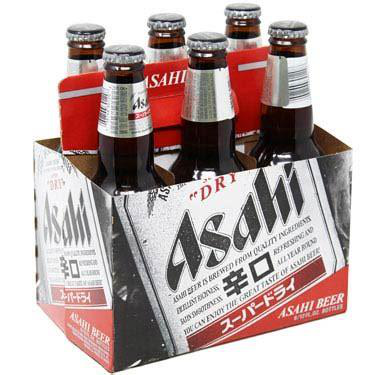 ASAHI 72oz SUPER DRY LAGER (6PK) 11.2OZ NR