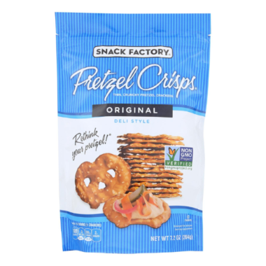 SNACK FACTORY 7.2oz PRETZEL CRISPS ORIGINAL 