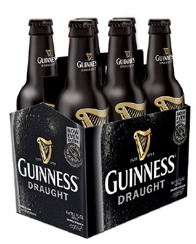 GUINNESS 11.2oz DRAUGHT STOUT SMOOTH & CREAMY (6PK)NR