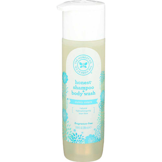 THE HONEST COMPANY 10oz SHAMPOO & BODY WASH, FRAGRANCE-FREE